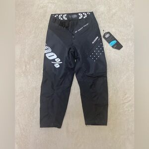 100% Pure Black Kids MTB Pants